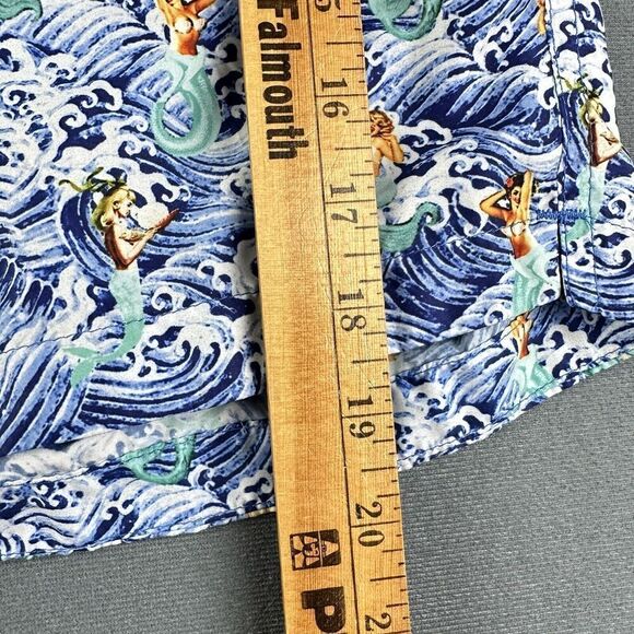 Peter Millar Swim Trunks Shorts Mens XL Lined Gemma Mermaid Allover Print FLAW* - Picture 10 of 16